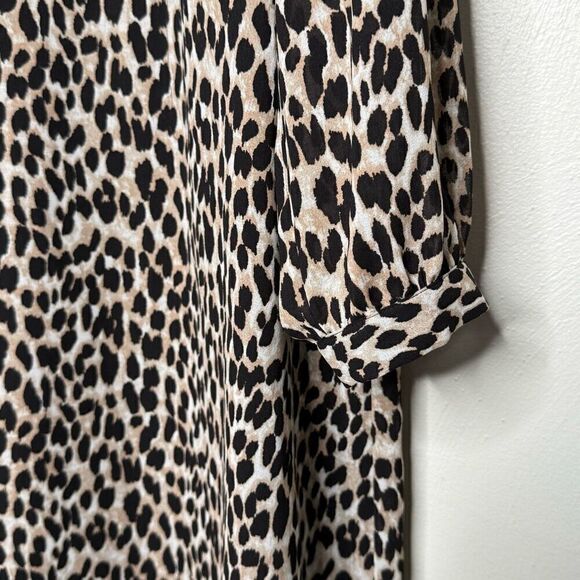 The Loft Animal Print Button Down Dress NWT - Women’s US 20 Plus - Picture 4 of 7